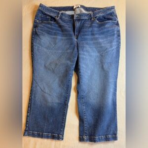 Lane Bryant Wide Leg Mid-Calf Jeans